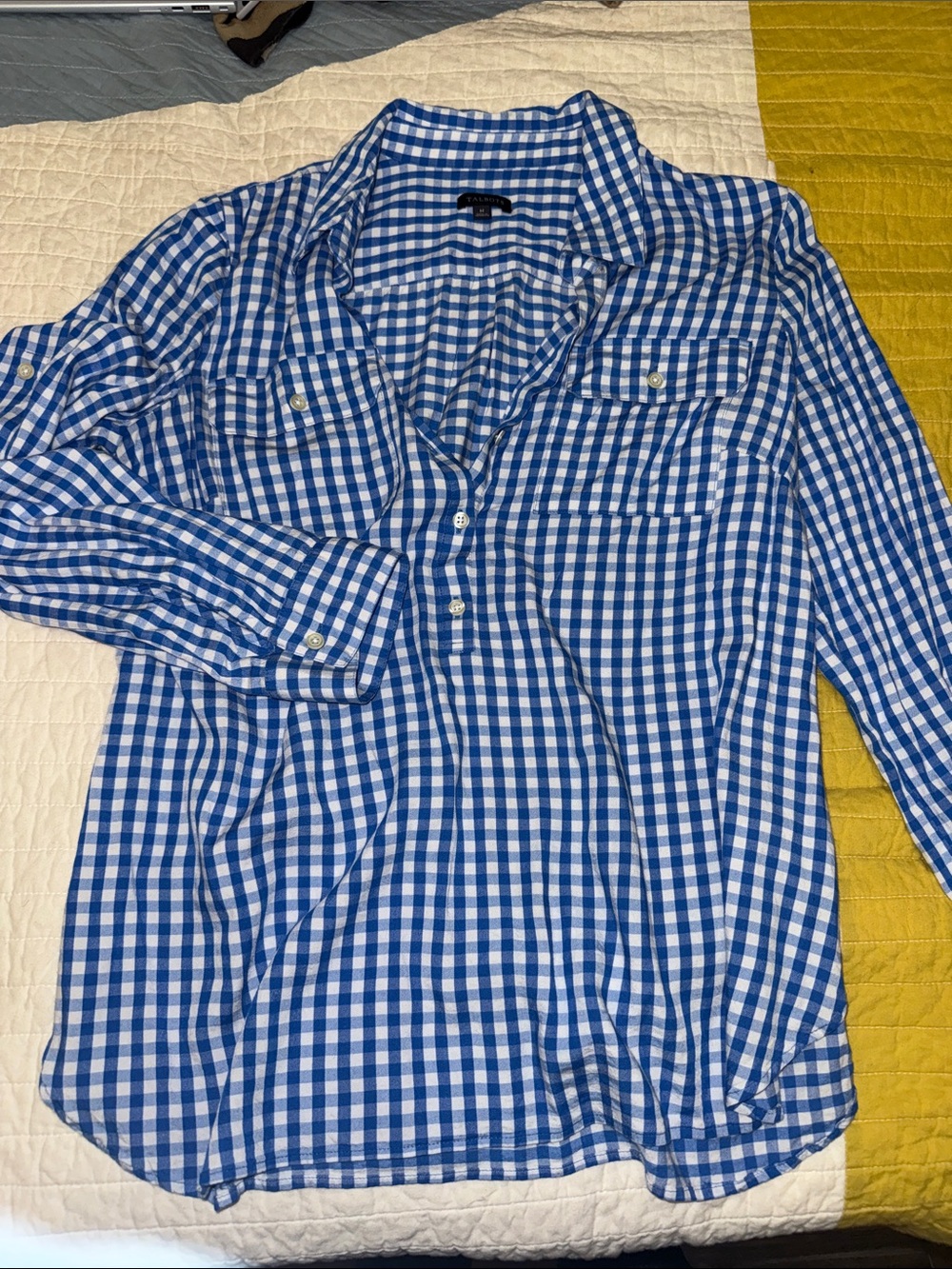 Talbots Blue & White Gingham Shirt